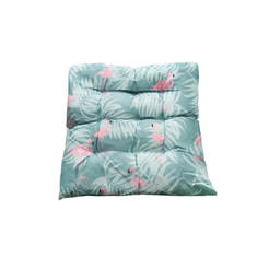 Възглавница за стол Фламинго 40 х 40см - 100% памук, тюркоаз