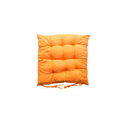 Възглавница за стол 40 х 40см - 100% памук, оранжева