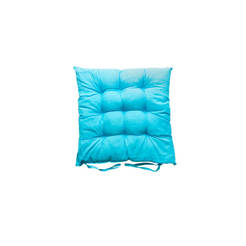 Възглавница за стол - 100% памук, светлосин