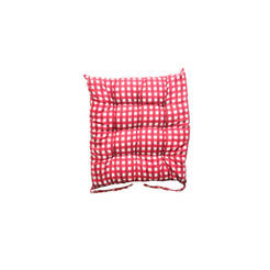 Възглавница за стол 40 х 40см - 100% памук, червена