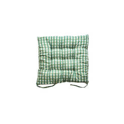 Възглавница за стол 40 х 40см - 100% памук, зелена
