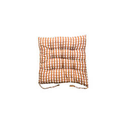 Възглавница за стол 40 х 40см - 100% памук, кафява