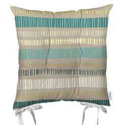 Chair cushion 43 x 43 cm Garden of Eden beige stripes