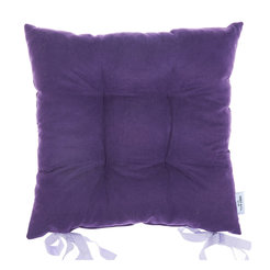 Chair cushion 43x43cm solid purple