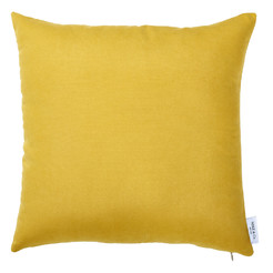 Decorative pillow 40 x 40 cm, single-colored ocher