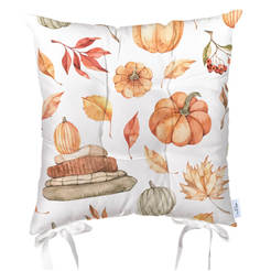 Декоративна възглавница за стол 43 х 43см, десен есенни плодове есен