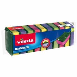 Dish sponge 10pcs Vileda rainbow 173849 VILEDA