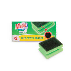 Kitchen sponge with channel 3 pcs.