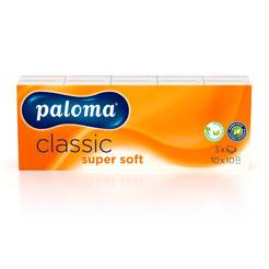 Носни кърпички трипластови 10 пакета Paloma Classic