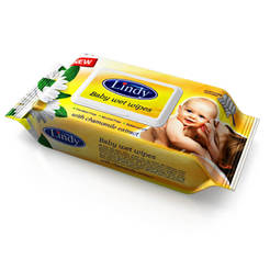 Wet wipes 64pcs Chamomile Lindy 4454