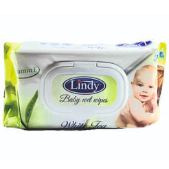 Wet wipes 64pcs White tea Lindy 4456