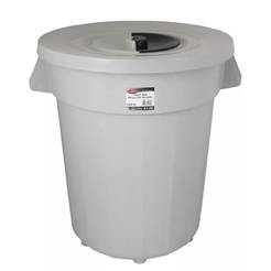 Кош за отпадъци с жълт капак 120л Planet 57x57x65.5см 133447