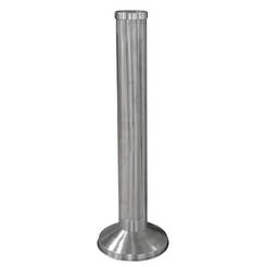 Large cylindrical outdoor ashtray, standing 10.5 x 83cm