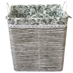 Кош ратан с дръжки 35х35х40см