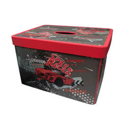 Кутия за съхранение с капак декор Speed Racer 161490-314 HEREVIN