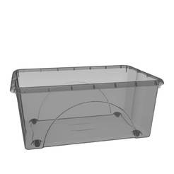 Кутия за съхранение 60л Dune с колела антрацит S1917052 METALTEX
