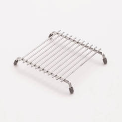 Pad for hot dishes 20 x 19 x 3.5 cm, straight chrome