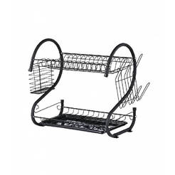 Dish dryer 40x25x39cm 2 levels black