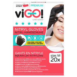 Перчатки хозяйственные M нитриловые черные Премиум 2220034