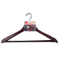 Wooden clothes hangers - set of 3 pieces, wenge