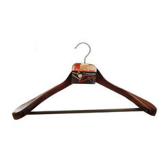 Wooden coat hanger 44 x 23 x 1.2cm - 1 piece