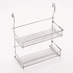 Spice rack double 33 x 13 x 40 cm, for wall