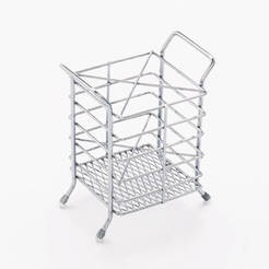 Поставка за прибори 18x12x15см квадратна LIDER
