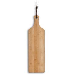 Cutting and serving board with bamboo handle 57 x 16 x 1.2 cm