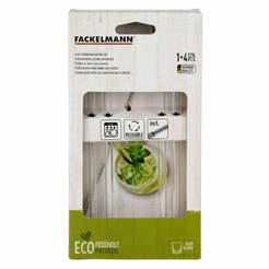 Стеклянные трубочки 4 шт. с кисточкой 4 плюс 1 54845 FACKELMANN