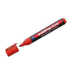 Перманентен маркер E-300/002, 1,5-3мм, червен