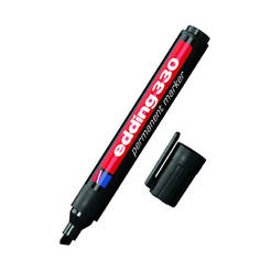 Перманентен маркер със скосен връх E-330/001, 1-5мм, черен