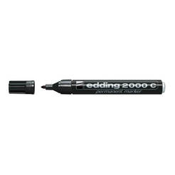 Перманентный маркер на металлическом корпусе E-2000C / 001, 1,5-3 мм, черный
