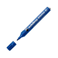 Перманентен маркер с метален корпус E-2000C/003, 1.5-3мм син