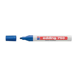 Перманентный лаковый маркер E-750/003, 2-4мм, синий