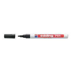 Permanent lacquer marker E-751/001, 1-2 mm, black