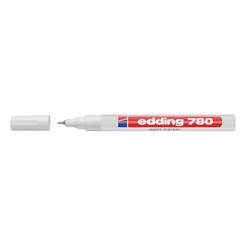 Permanent lacquer marker E-780/049, 0.8 mm, white