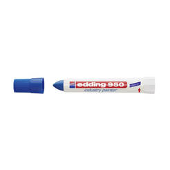 Перманентен индустриален маркер E-950/003, 10мм, син