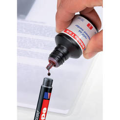 Permanent ink for markers E-T25 / 001, 30 ml, with dropper, black