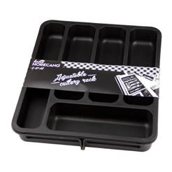 Органайзер для посуды выдвижной антрацит/черный