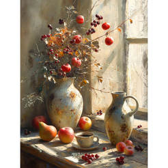 Wall painting, canvas, canvas Vase 60 x 80 cm ST816