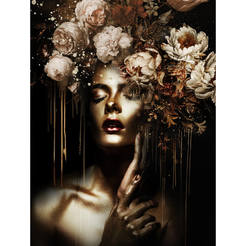 Canvas painting 70 x 100 Silver Lina