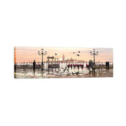 Картина Венеция 32 x 100 см, холст, Акварель, ST241