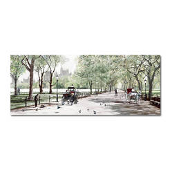 Picture Central Park 60 x 150 cm, canvas, Watercolor, EX289