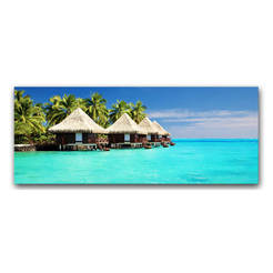 Picture Caribbean houses 60 x 150 cm, canvas, ST099