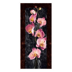 Picture 40 x 77 cm Pink orchid, with MDF frame