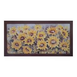 Picture 40 x 77 cm with MDF frame, Sunflowers