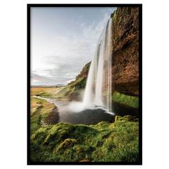 Wall painting 50 x 70 cm frame MDF - FP067 FRAMEPIC Waterfall