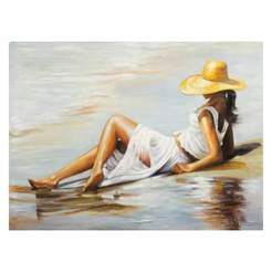 Картина с рамка 60 х 90см Жена на брега