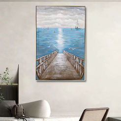 Picture with built-in frame 80x120cm bridge 3D effect 330798