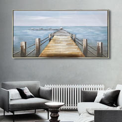 Picture with frame 80x120cm Bridge 330799